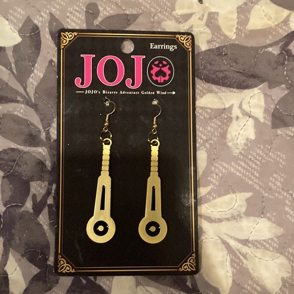 JJBA Earrings - Polnareff, Bucciarati and Giorno (SOLD) - Picture 3 of 4